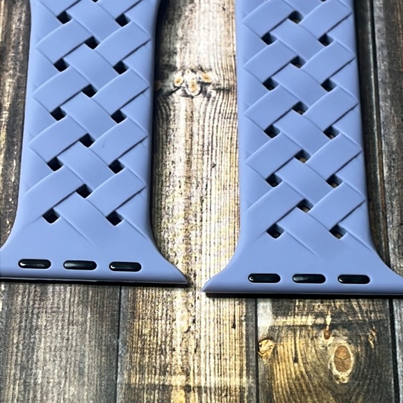 5for$10 Dull Lavender Purple 42mm/44mm/45mm Adjustable Apple Watch Bands Woven - Picture 2 of 4